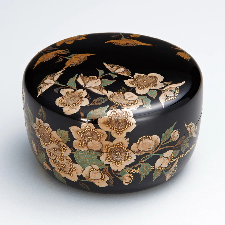 photo 山吹蒔絵平棗