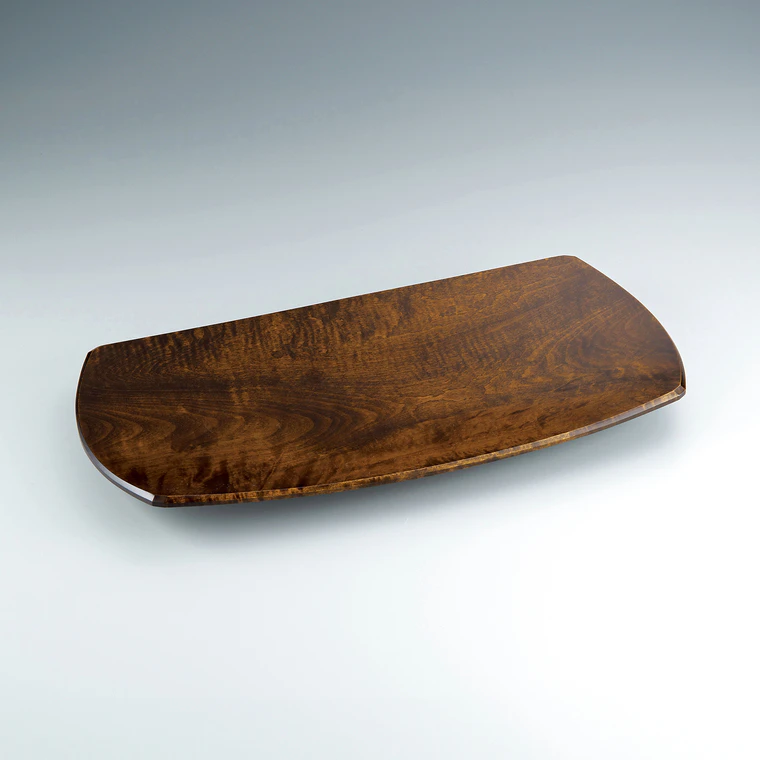 photo Food Vessel of Horse Chestnut Wood Finished in Wiped Urushi