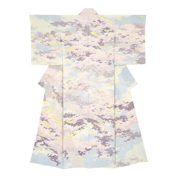 Formal Kimono with Design in Yūzen Dyeing "Dream of Spring"