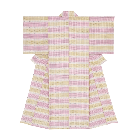 Plant Dyed Kimono of Dōton Weave "Arrival of spring"