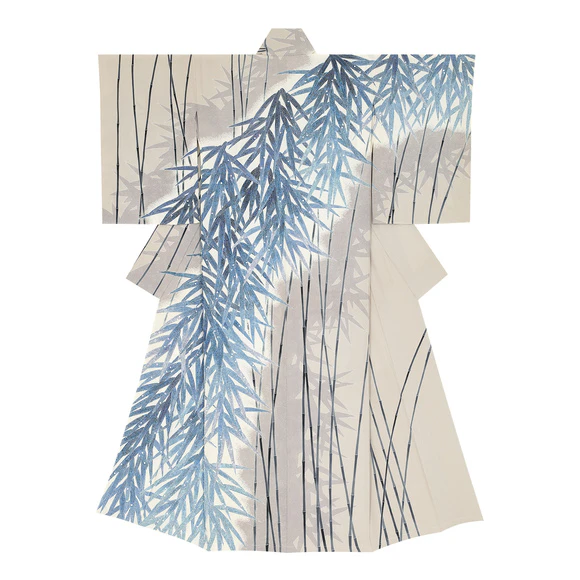 友禅訪問着「竹林」(中澤 英髙)｜ギャラリージャパン