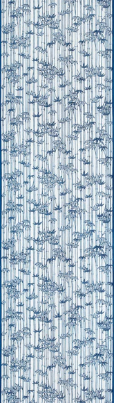 Cloth for Kimono with Design in Nagaita-chūgata "Bamboo Pattern"