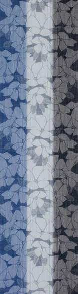 Ojiya Ramie Crepe Kasuri Cloth for Kimono "Camellia Summer "