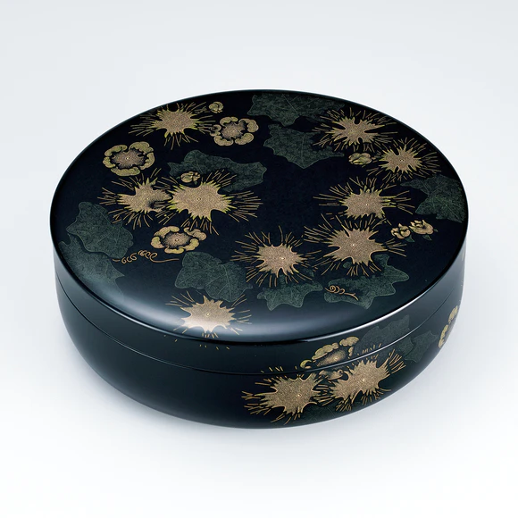 沈金合子「黄烏瓜」(金 千鶴)｜ギャラリージャパン