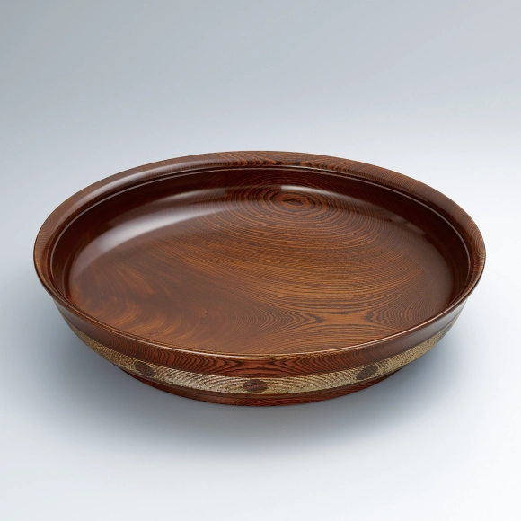 Dish of zelkova wood