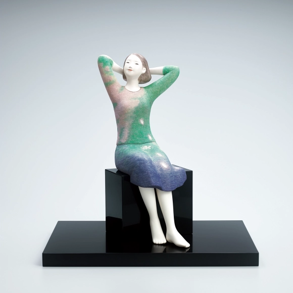 Wood Sculpture Covered with Cloth and Polychromied "Yoshinoyama"