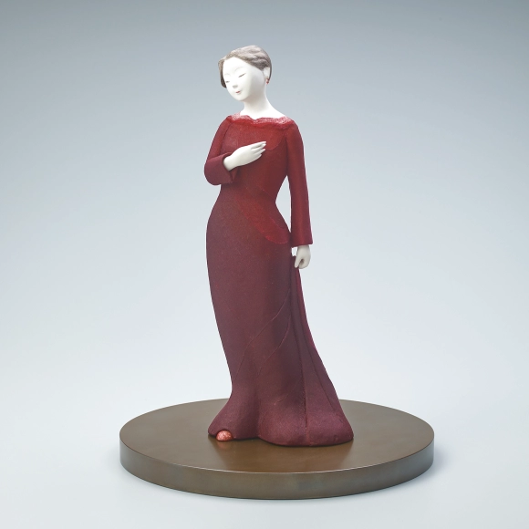 Formed with Toso Over Wooden Core, Covered with Cloth and Polychromied "Confused"