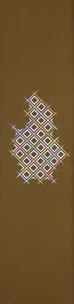 Obi Sash with Embroidery "Checkerboard Pattern"