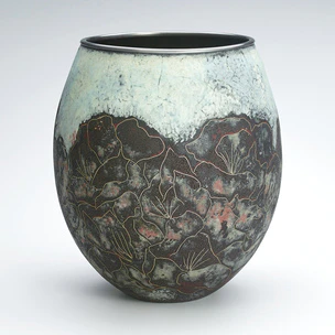 加藤亮太郎 花入 polygon 加藤亮太郎 織部花入 – 窯と土～Kama-to-tsuchi～