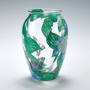 Glass flower Vessel 