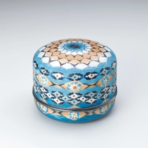 送料込み⭐︎有線七宝作家【陶板画 フリージアの花】七宝焼 安藤 七宝 安藤七宝焼 花鳥文花瓶 - 夜噺骨董談義
