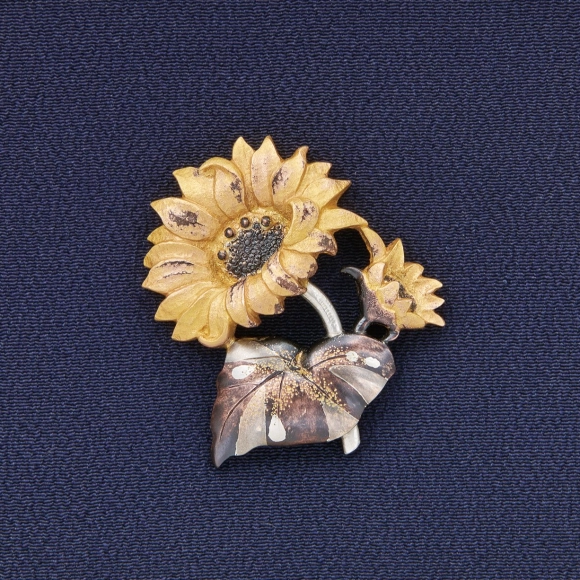 Brooch of Sunflowers
