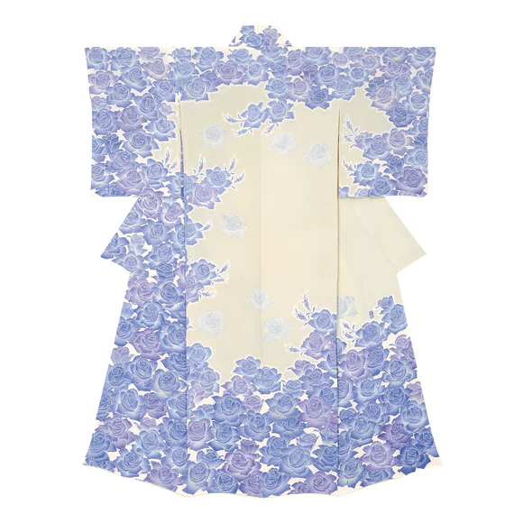 Formal Kimono with Design in Yūzen Dyeing "Floral Fragrance"