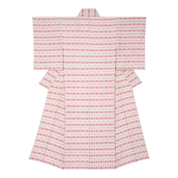 Plant Dyed Kimono of Dōton Weave "Flower Wind"