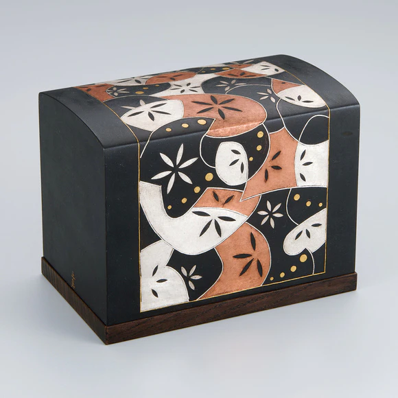 Iron Box with Flower Design in Damascene Inlay (Masami Ichikawa