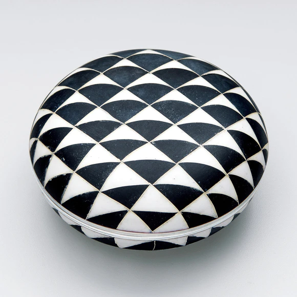 Cloisonne Covered Vessel "Spring Tide"