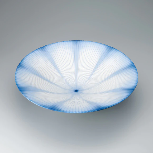 青彩線象嵌鉢