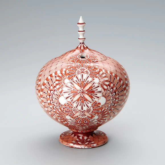 赤絵壺「未来煌花」(大杉 幸代)｜ギャラリージャパン