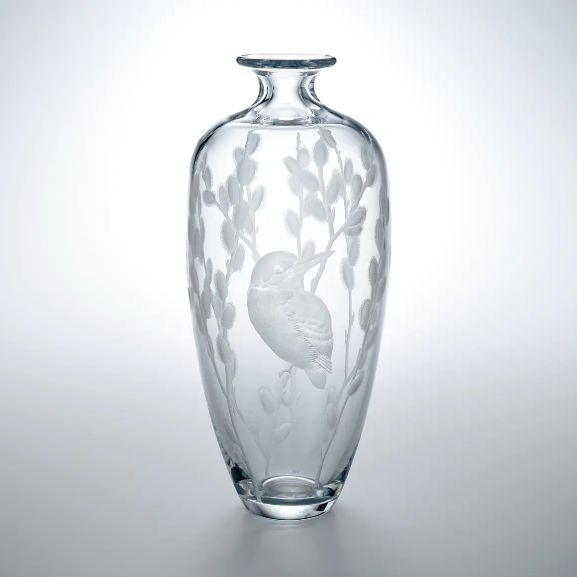 辛巳年 夏月 作 清明上河図 内画 ガラス 花瓶 高さ約17.5cm m_2x_259.jpg.webp