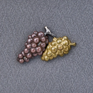 葡萄 帯留