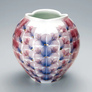 Jar with Design in Multiple Nunozome