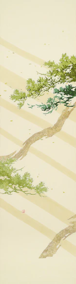 Nagoya Obi Sash with Design in Yūzen Dyeing "Sound of Wind"