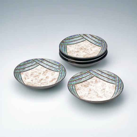加彩交錯紋組鉢(植松 隆)｜ギャラリージャパン