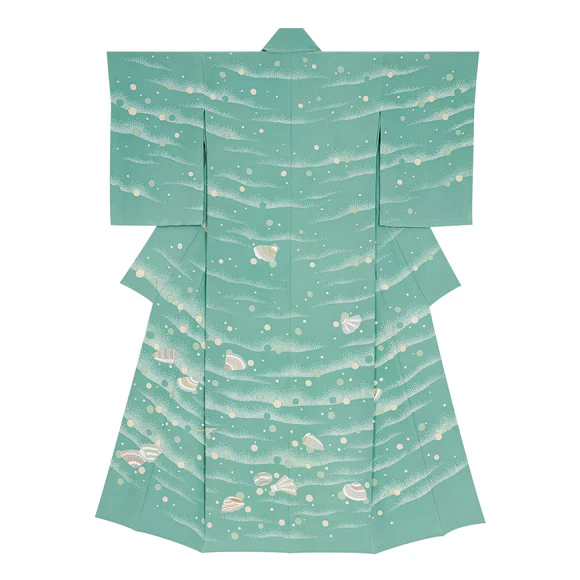 Formal Kimono with Design in Yūzen Dyeing "Lingering feeling"