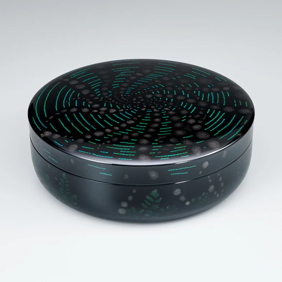 Covered Vessel with Design in Chinkin 