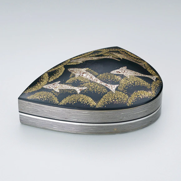 重ね金象嵌水指「清流」(浅井 盛征)｜ギャラリージャパン