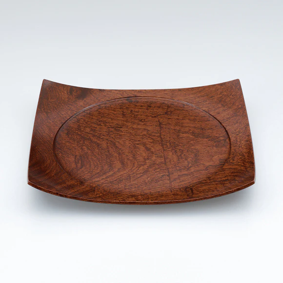 Incense Tray with Rosewood and Wiped Urushi