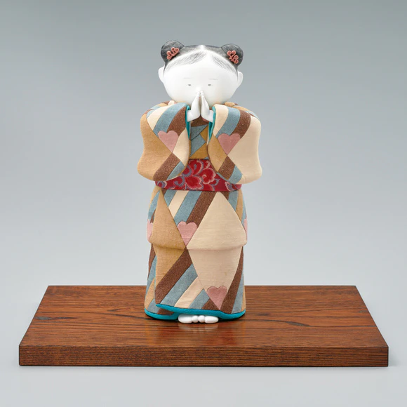 木製伝統人形 彫刻　童子舞　内藤光石作 木製伝統人形 彫刻 童子舞 内藤光石作 木彫刻 三つ折れ人形 | 相模原