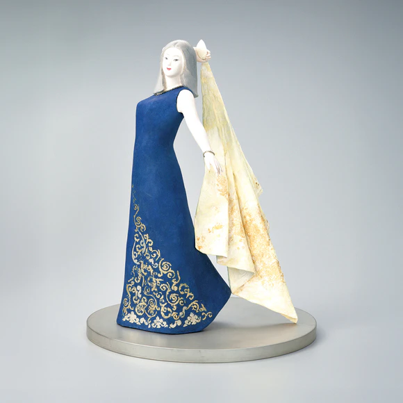 ドラゴン Y808 厳選作 秀逸名作品 中田一於作 淡桜釉裏銀彩花入 共箱 7寸壺 淡桜釉裏銀彩花文 / 中田一於 かぶらきでしか買えない