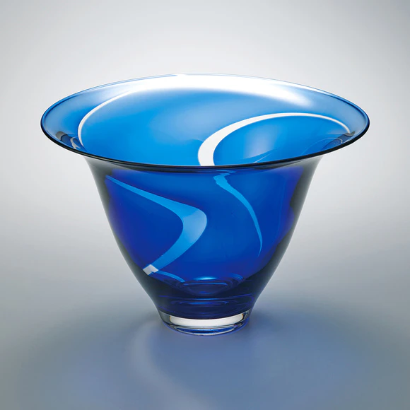 Cased Blown Glass Bowl 