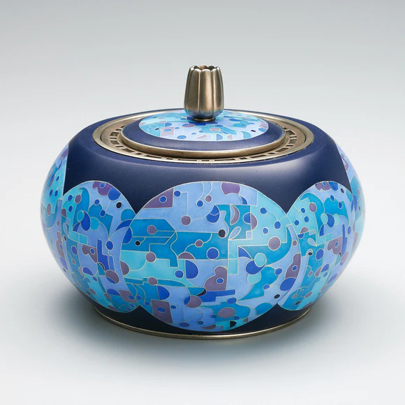 Cloisonne Incense Burner "Tying"