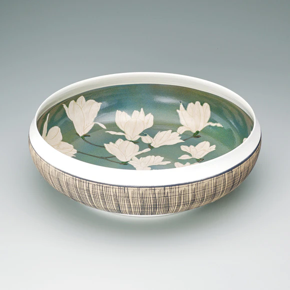 色絵磁器泰山木文皿 (豊福 誠) 未使用 新品同様 - メルカリ