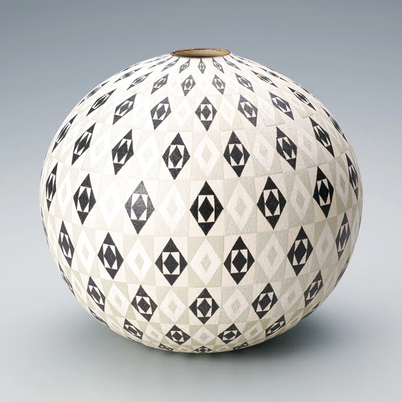 赤絵籃文鉢 福野道隆 木箱付き 福野 道隆の作品一覧-公益社団法人日本