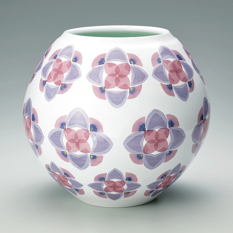 photo Jar with Design in Multiple Nunozome