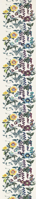 写真：型絵染帯「華やぎ」