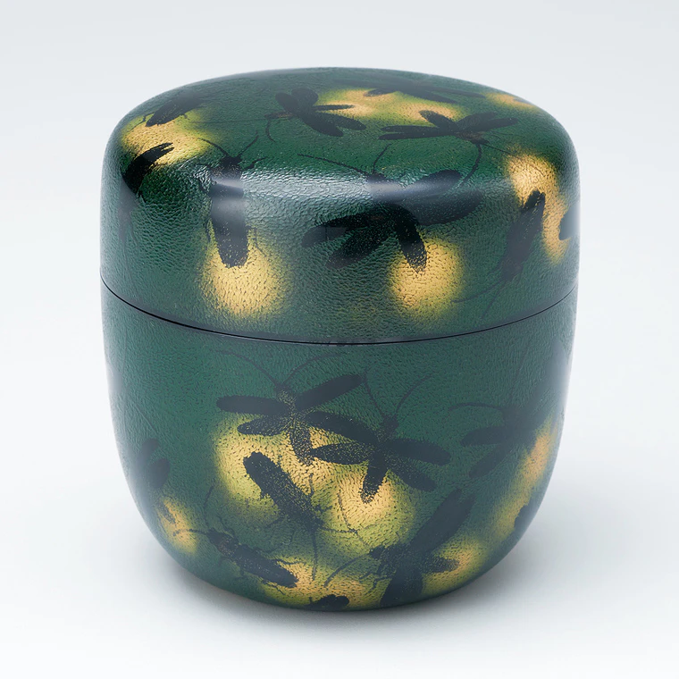 photo Tea Caddy with Design in Chinkin "Summer Night"
