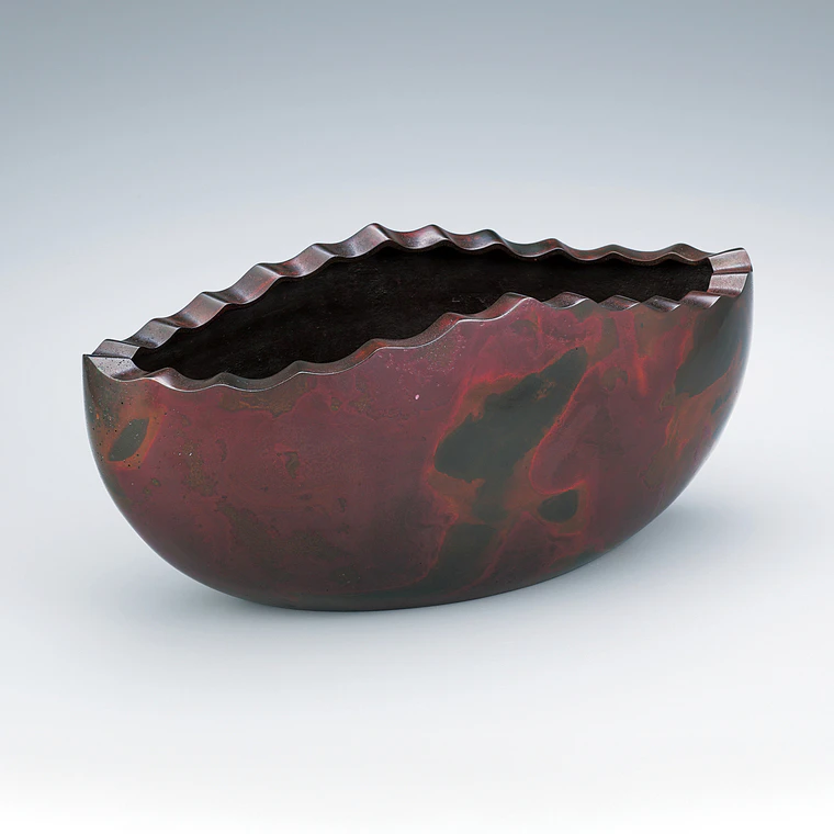 photo Flower Vessel of shido "Grain Rain"