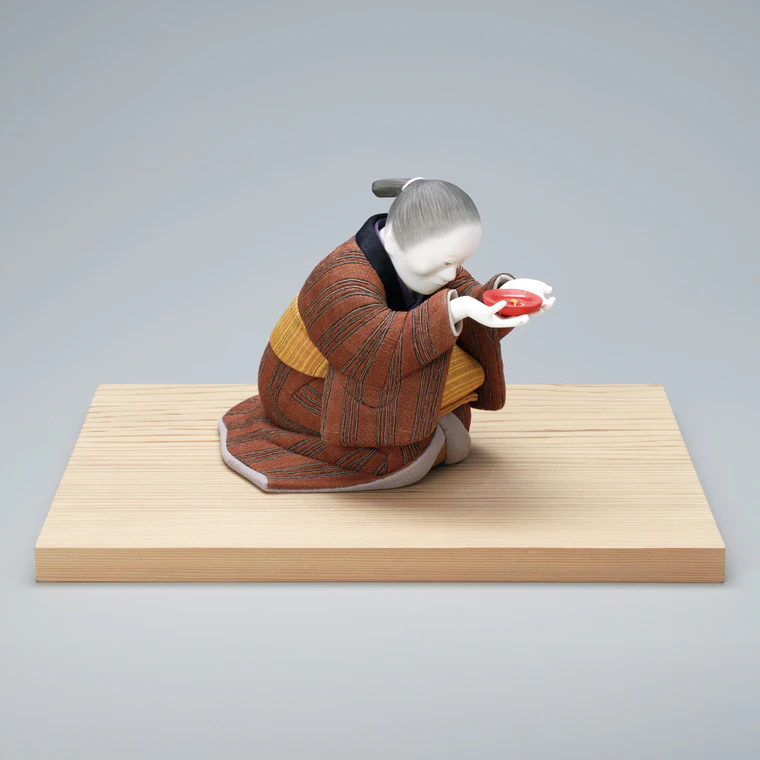 photo Wood Sculpture Covered with Cloth in Kimekomi Method "Starry Night"