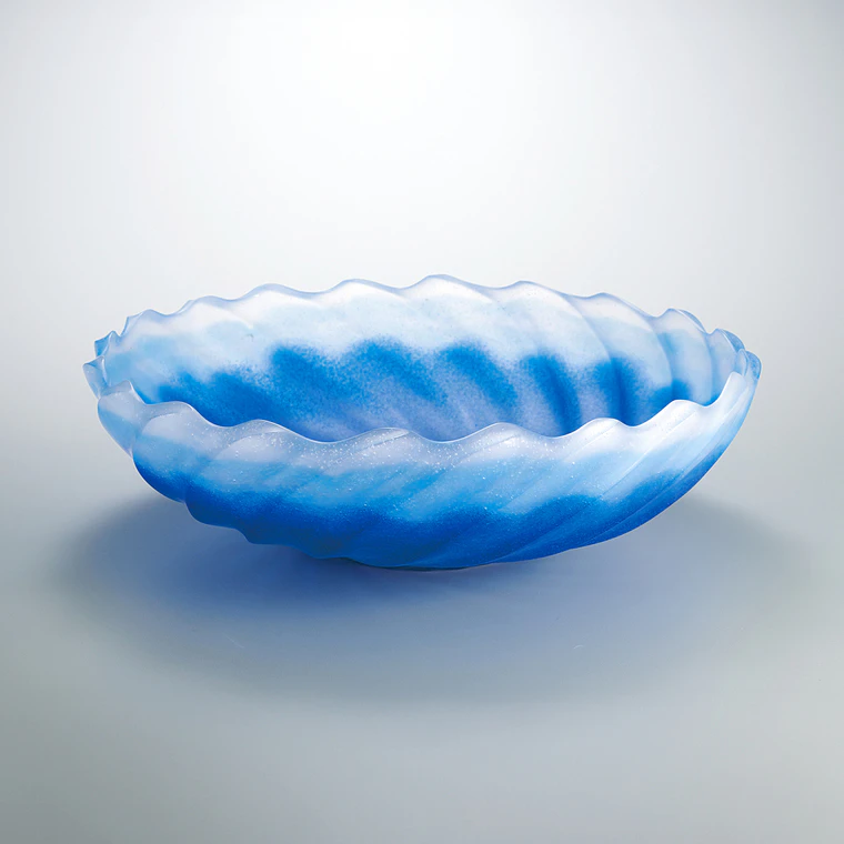 写真：硝子鉢「潮流」