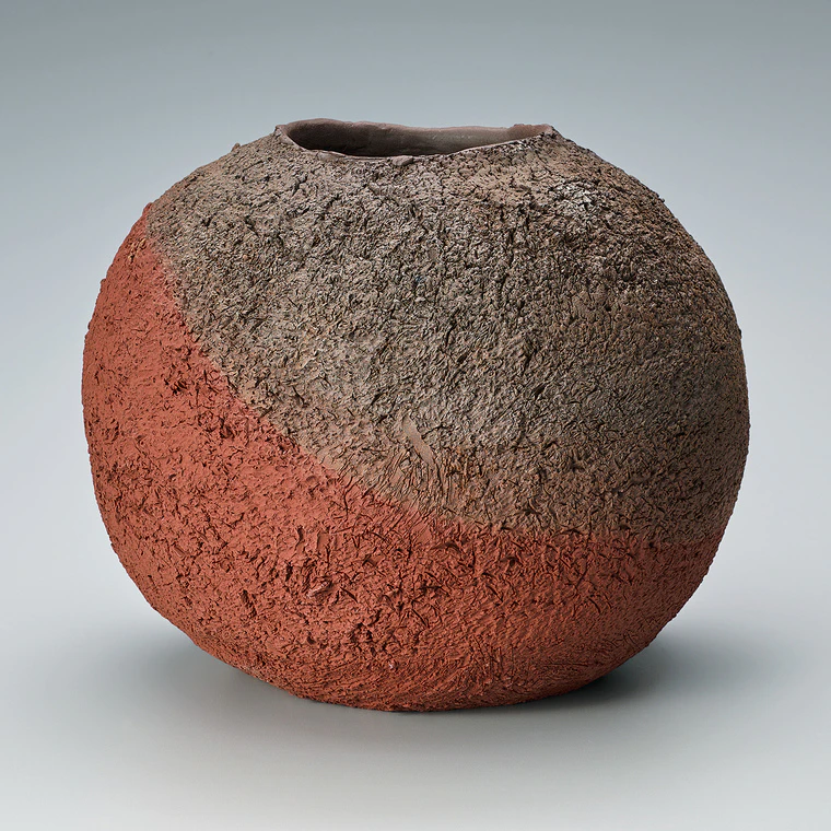 photo Mumyōi Flower Jar with Kiln Effects