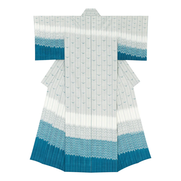 photo Kimono of Tsumugi "To Far Wway Place"