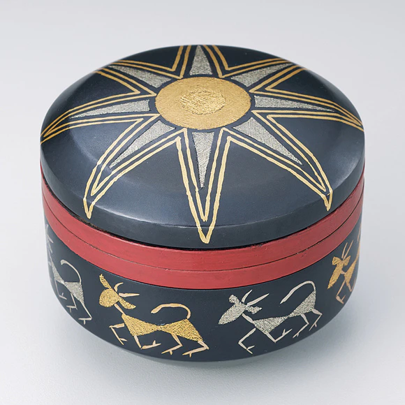 布目象嵌銷盛濤渦文赤銅鉢(鹿島 和生)｜ギャラリージャパン