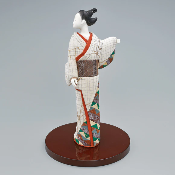 Formed with Tōso Over Wooden Core and Inset with Parts Made in Paper and Covered with Cloth "Summer Breeze"