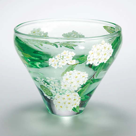 Vessel with Enamel Painting 