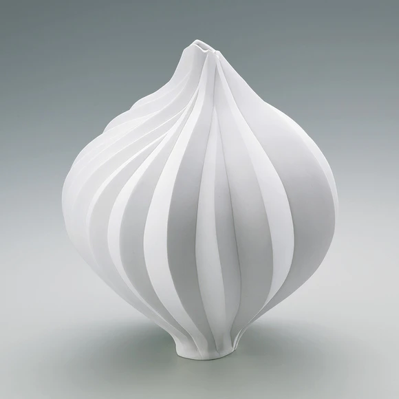 白丹波花文水指16cm19cm 白磁水指(高橋 奈己)｜ギャラリージャパン