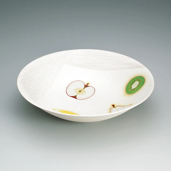 銀泥彩磁鉢(井戸川 豊)｜ギャラリージャパン